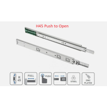 (H45 Push to open (45mm), 600mm) Drawer Runners Heavy Duty Steel Ball Bearing Soft Close Push to Open Up to 100kg