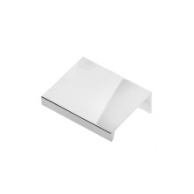 (Chrome, 320mm Hole centres - 360mm Overall) Edge Mounted Cabinet Pull Trim Profile HEXI Handles for Kitchen Bedroom Bathroom