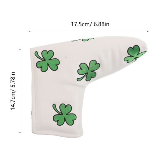 PU Putterhoes Golf Mallet Met Weerbestendige Lucky Wit 1