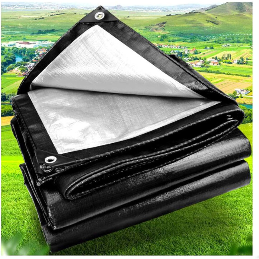 (3M X 5M) Tarpaulin Extra Heavy Duty Waterproof Cover Tarp Ground Sheet Mesh 250Gsm 5056697258571