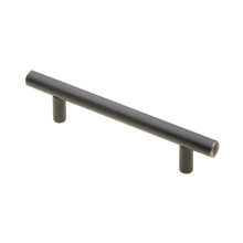 (96mm Hole Centre) T Bar Reling Pull Handle Cabinet furniture Antique Copper Kitchen DIY Steel