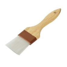 Soro Essentials 2” Flat Pastry Brush with Nylon Bristles, Wooden Handle - Compatible with BBQ, Butter, Oil, Marinade