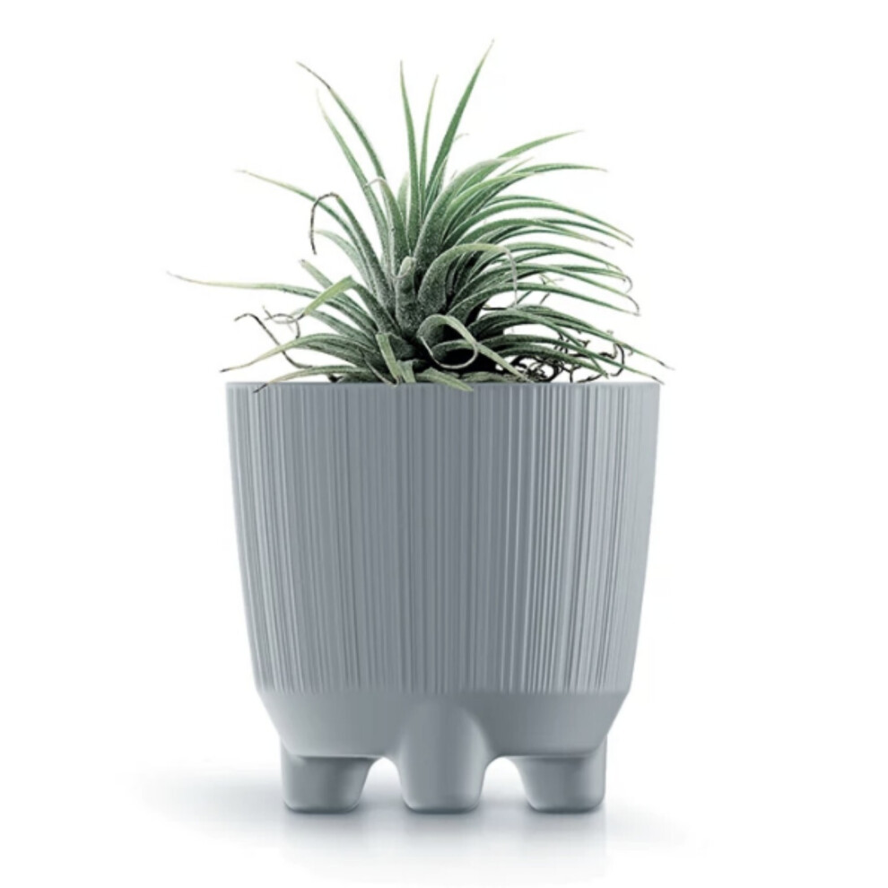 Prosperplast (, 13Cm) Plant Pots Indoor Outdoor Plastic Flowerpot Small Medium Large Ryfo 5 Colours Grey