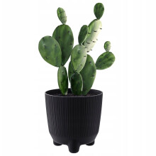 (Anthracite, 17cm) Plant Pots Indoor Outdoor Plastic Flowerpot Small Medium Large RYFO 5 Colours