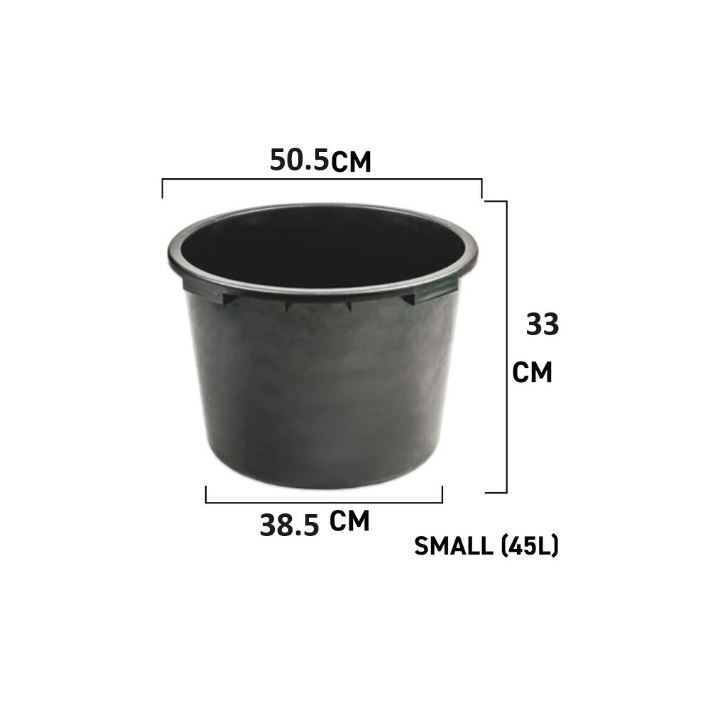Prosperplast (45L - Small) Round Sump Bucket Pond Pebble Pool Polypropylene Tub Garden Water Feature 45-90L