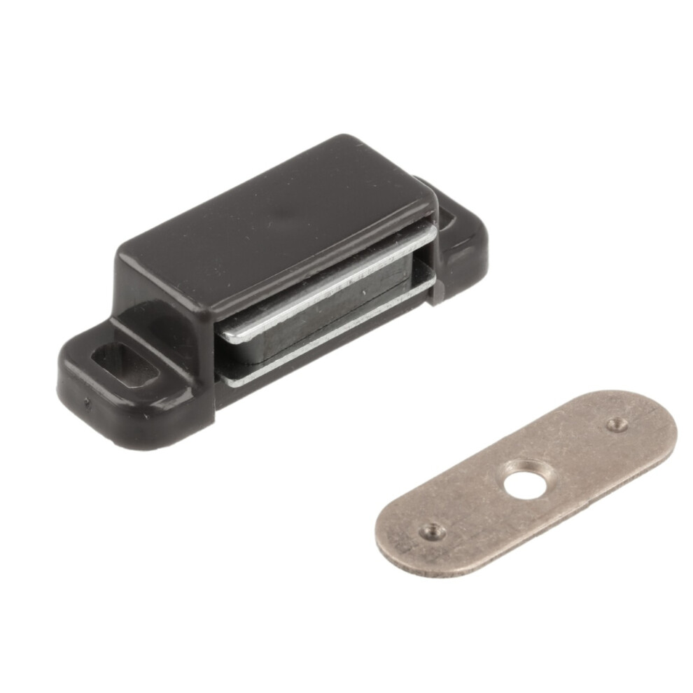 Gtv (, 6 Pieces) Magnetic Catch Cupboard Door Latch Drawer Cabinet Catch Strong Brown/White