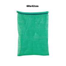 (60 x 42 cm - 15kg, 10) NET SACKS VEGETABLES MESH BAGS LOGS KINDLING WOOD ONIONS POTATO RASCHEL 15-30kg