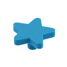 (Blue Star) KIDS Door Knobs Childrens Football Animal Handles Cupboard Drawer Cabinet Cute