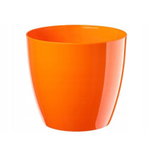 (Orange, 28 cm) Waste Paper Basket Dust Bin Round Plastic Step Office Bathroom 2 Sizes 20 Colour
