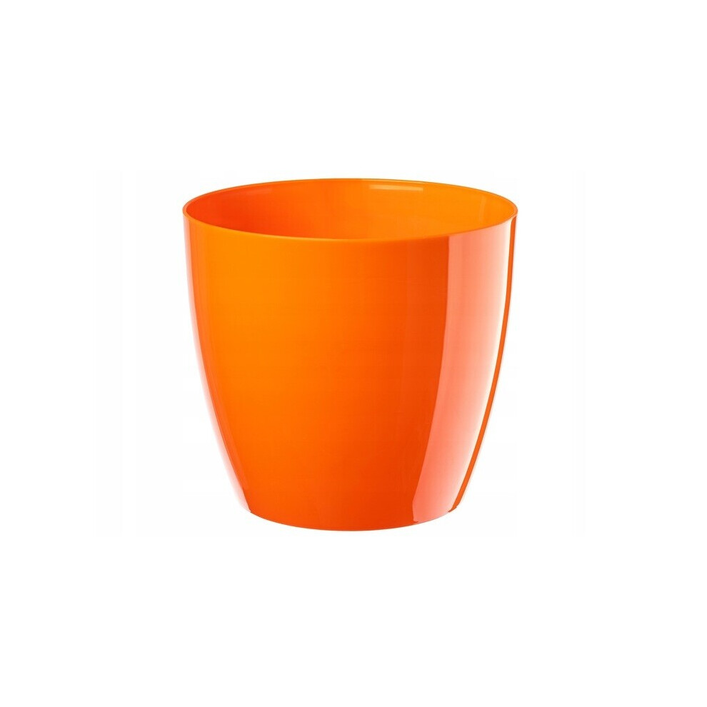 B2c (Orange, 28 Cm) Waste Paper Basket Dust Bin Round Plastic Step Office Bathroom 2 Sizes 20 Colour