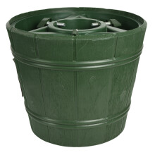 (Green Bucket Stand - Small) Christmas Tree Stand Holder Bucket Water Reservoir Modern Real Tree Base 2 type