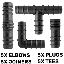 (Connector set 4) LANDSCAPE GRADE THICK WALLED POROUS PIPE/DRIP LINE/LEAKY HOSE/SOAKER HOSE,1/2"