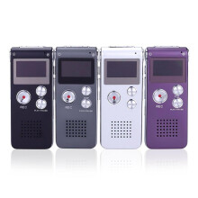 (Black, 8GB) 8GB/64GB Smart Digital Voice Recorder MP3 Player with Speaker, HD Noise Reduction Dictation Recorder, Portable Learning Dictaphone, Black