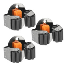(3x Roller Grip Holder) Wall Mounted Tool Holder Rack Rail Storage Shed Garage Organizer Roller Grip
