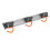 (3 Hooks Rail) Wall Mounted Tool Holder Rack Rail Storage Shed Garage Organizer Roller Grip 1