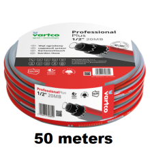 (3/4" - 19mm, 50 Metres) Garden Hose 6 Layer Reinforced Outdoor Red Grey Premium 1/2 3/4 20M 50M 30M