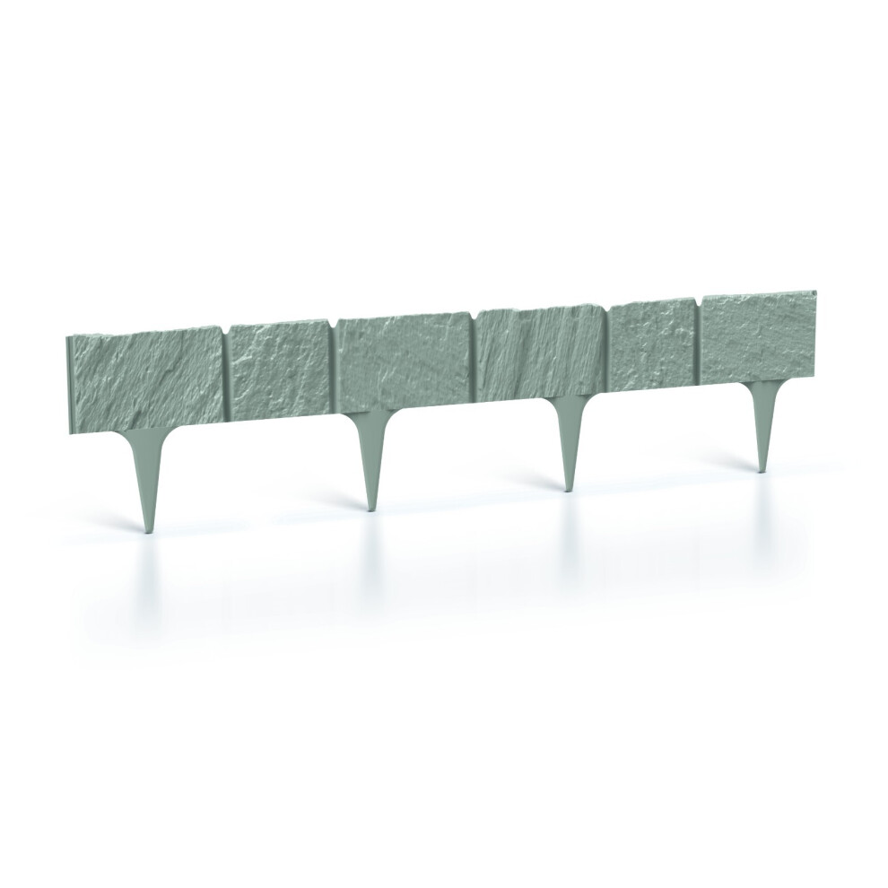 Prosperplast (Grey) Garden Lawn Edging Wall Lawn Border Garden Fencing Diy Flexible Landscape 3.9M Grey