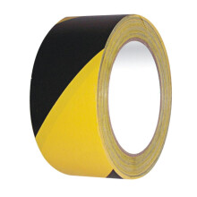 (Yellow/Black, 24) Hazard Warning Marking Tape Heavy Duty Lane Mark Roll Yellow Red 50mmx33m