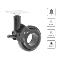 (With Brake) Heavy Duty 60mm Swivel Castor Wheels Trolley Furniture Casters Brake Modern