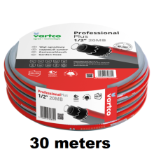 (3/4" - 19mm, 30 Metres) Garden Hose 6 Layer Reinforced Outdoor Red Grey Premium 1/2 3/4 20M 50M 30M