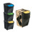 Prosperplast (3 x 25L set) Sorting Bins Recycling Segregation Waste Stackable Lidded Sticker Dustbin 25L 1