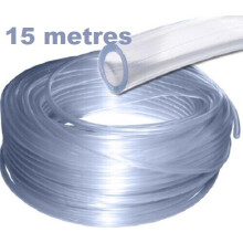 (15 Metres) 4mm Aquarium Air Line Tubing Hosing Pipe for Fish Tank Air Tube Pump PVC Pond