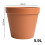 Prosperplast Pot de fleurs rond en argile DGA26 1