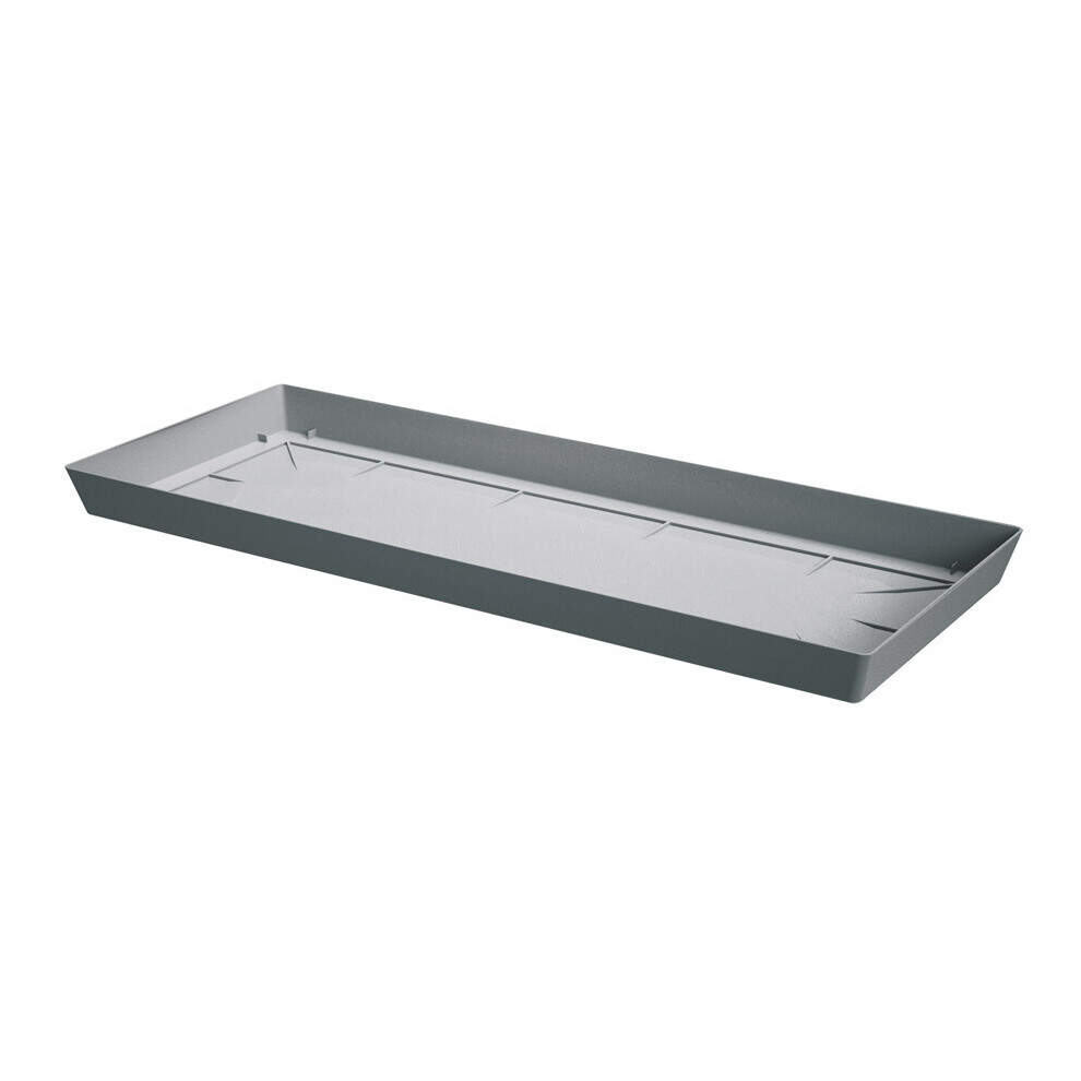 Prosperplast (, 92Cm X 31.5Cm) Pot Rectangle Drip Trays Indoor Outdoor Plant Saucer Plastic Tray Saucers Grey