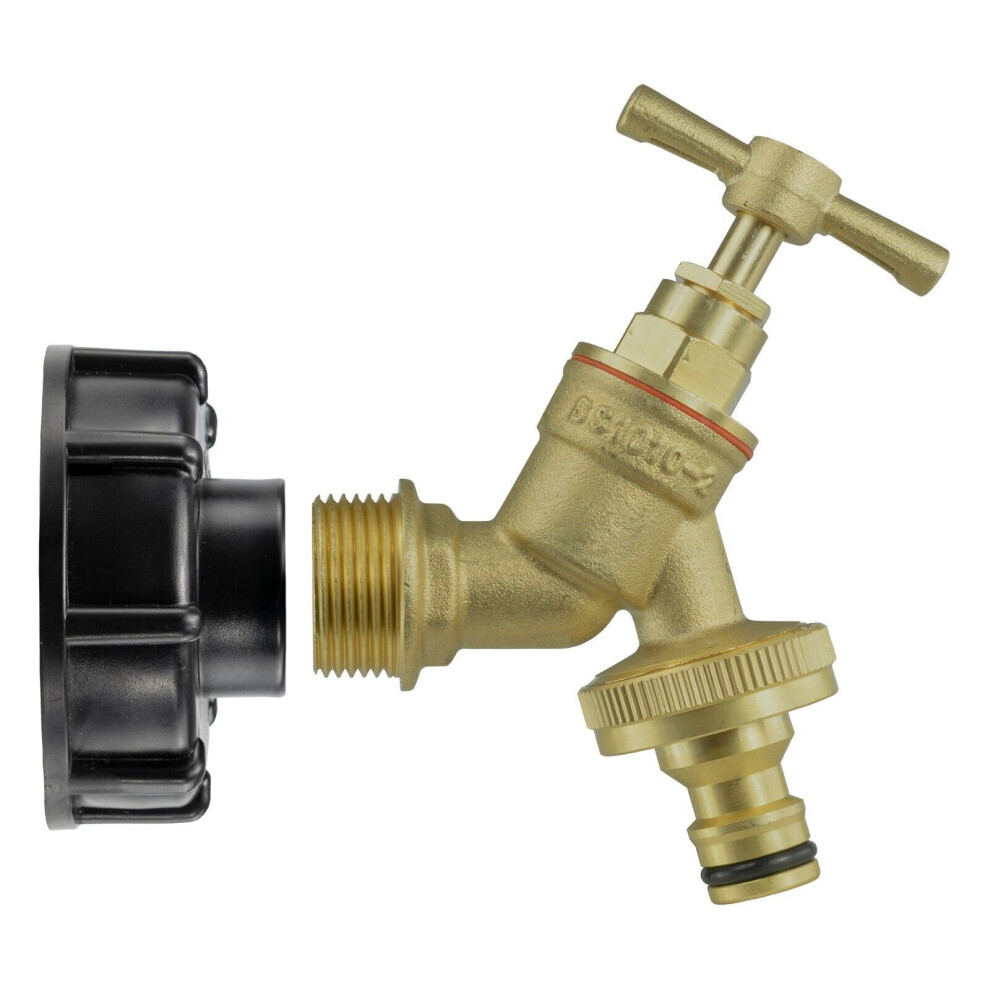 (Ibc_brassbib+Quick) Ibc Tank Fitting Adapter Selection Cap Tail Valve Connector Outlet S60x6 S100x8