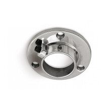 (20 pcs) Wardrobe End Supports Brackets for Round Hanging Rails Steel Chrome Hanger 25mm