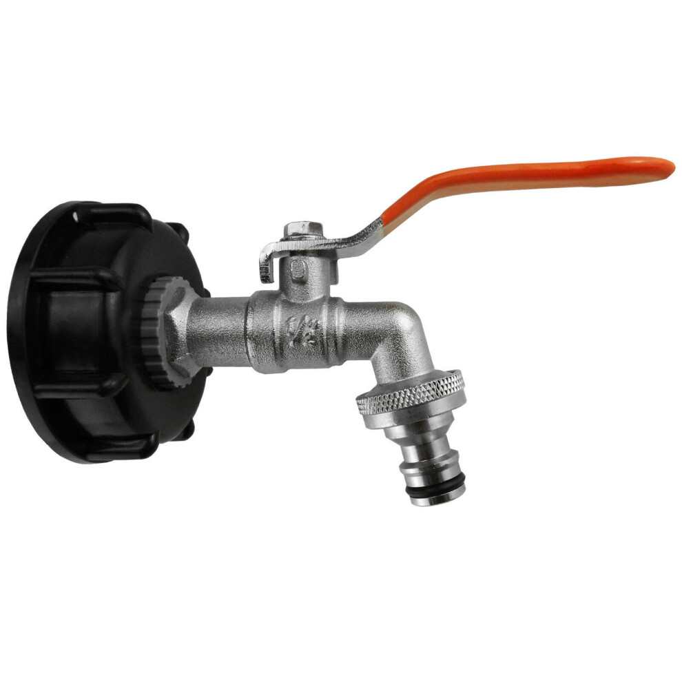 IBC Tank Fittings Selection - S60x6 & S100x6 Adapters - Male, Female, Threaded, Barbed, Valves, Spouts, MDPE Options (IBC Single Lever Quick (s60x6)) - Image 2