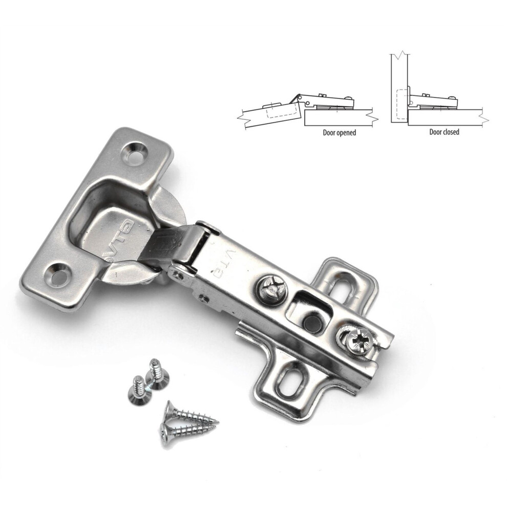Gtv (2 X Hinges) 35Mm Kitchen Cabinet Cupboard Sideboard Standard Door Hinges Overlay Concealed