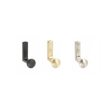 (Brushed Gold, Arco) Coat Hooks Hat Twin Robe Door Dress Bathroom Towel Bag Wall Hanger 14 Models
