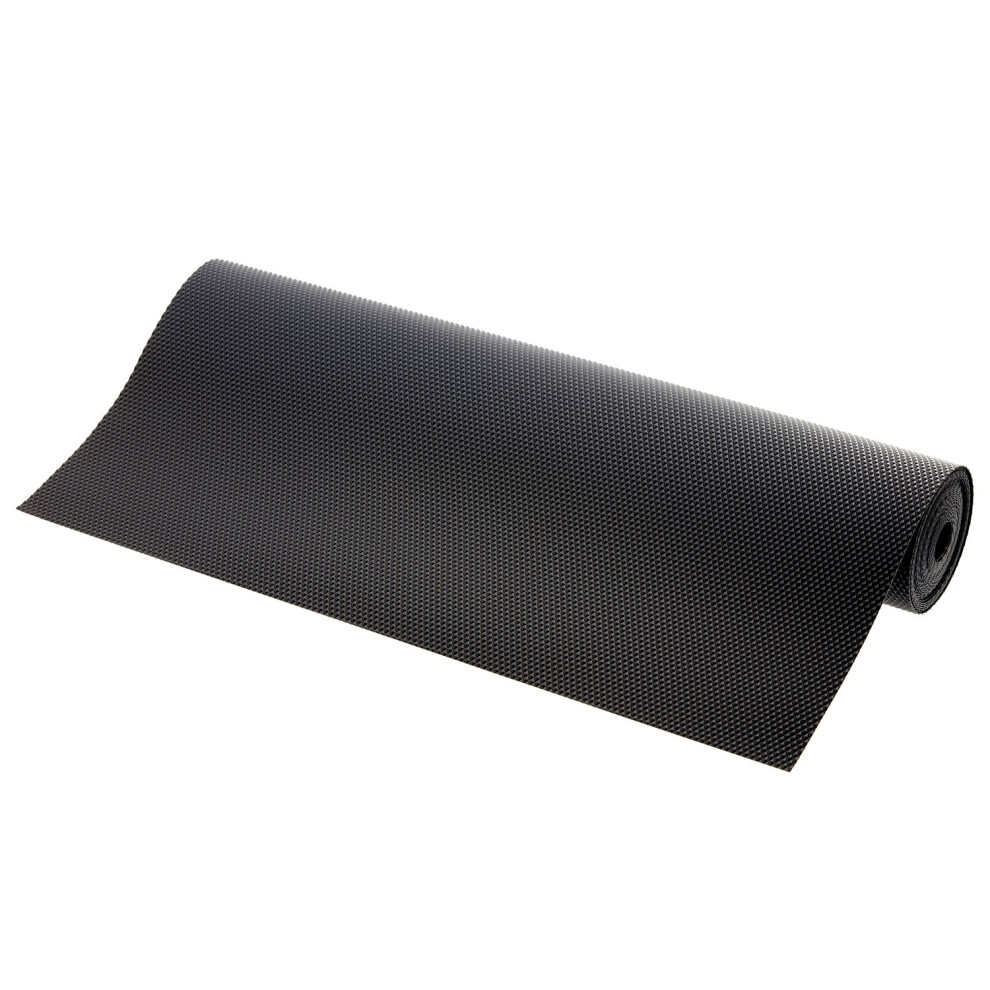 Gtv (Black) 48X500 Cm Drawer Mat Non-Slip Kitchen Cabinet Liner Cupboard Shelf Protector Pad Black