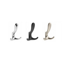 (Chrome, Cordoba) Coat Hooks Hat Twin Robe Door Dress Bathroom Towel Bag Wall Hanger 14 Models