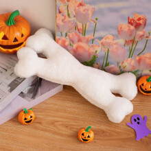 Pernă decorativă din bumbac cu schelet de Halloween, 1 buc.