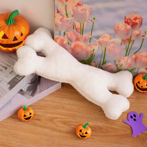 Pernă decorativă din bumbac cu schelet de Halloween, 1 buc.
