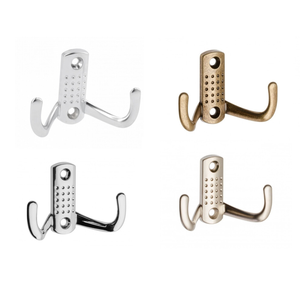 Gtv (Chrome, K23-B0) Coat Hooks Hat Twin Robe Door Dress Bathroom Towel Bag Wall Hanger 14 Models