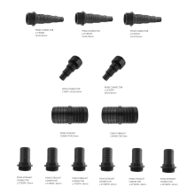 (50mm - 2"BSPM, Straight connector) Flexible Pond Hose Pipe Fitting T/Bend/Straight/Tap/Valve/Tee/Elbow/Flow Control