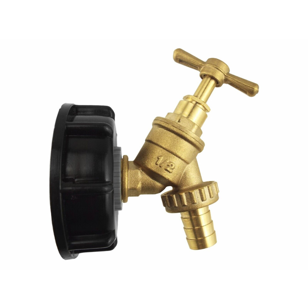 (Brass bib (Barbed)) IBC S60x6 water tank threaded outlet connection adaptor a range of tap fittings-image-OPC-PTWNPV9-NEW
