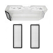 3PCS for Q MaxV / P10 Pro Robot Vacuums Cleaner Part Dust Trash Box with Filters