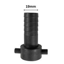 (19mm barb - 3/4" bsp female) Female Hosetail Connector with Barbed BSP Thread for Pools, Ponds, Pumps, Tanks