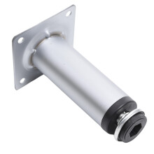 (Aluminium, 100mm + 10mm) CHROME ADJUSTABLE PLINTH LEG FOR KITCHEN FURNITURE CABINETS 100mm/150mm