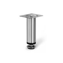 (Chrome, 100mm + 10mm) CHROME ADJUSTABLE PLINTH LEG FOR KITCHEN FURNITURE CABINETS 100mm/150mm