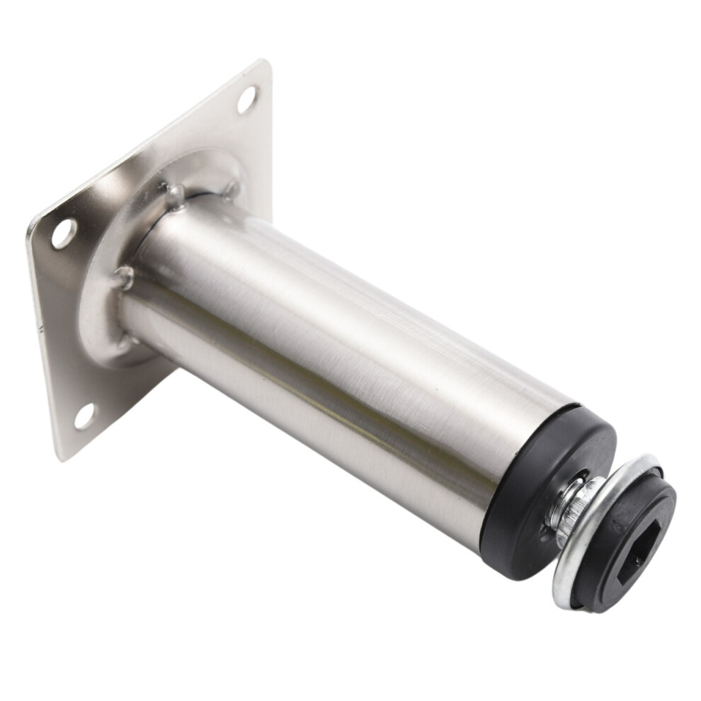 Gtv (Inox, 100Mm + 10Mm) Chrome Adjustable Plinth Leg For Kitchen Furniture Cabinets 100Mm/150Mm