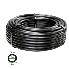 (25 metres) Irrigation Tube Hose 16mm (13mm ID) Black LDPE Water Pipe Rigid Garden 1m - 100m