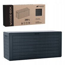 (Umber, 280 Litres) Compact Plastic Outdoor Balcony Patio Garden Storage Box Waterproof 3 Sizes