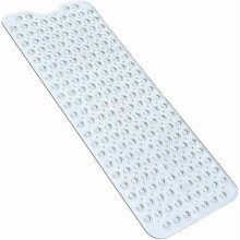 2025 Blue Dream Anti-slip Bathtub Mat Child Shower 100 40cm Non-slip Extra Long Bath Mat, Anti-slip Bath Mat with Suction Cup White Machine Washable