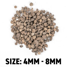 (4mm - 8mm, 10 L) Clay pebbles hydroponics stone house plants natural drainage 3 grades 1mm - 16mm