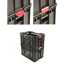 (Storage basket) Storage Tool Platform Box Wheels Large Mobile Toolbox Tray Compartment Stackable